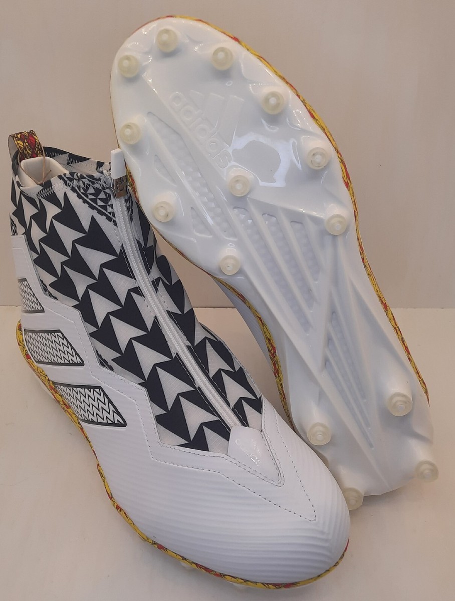 NEW RARE POLYNESIAN BOWL Football Cleats White adidas Nasty 2.0 Sz
