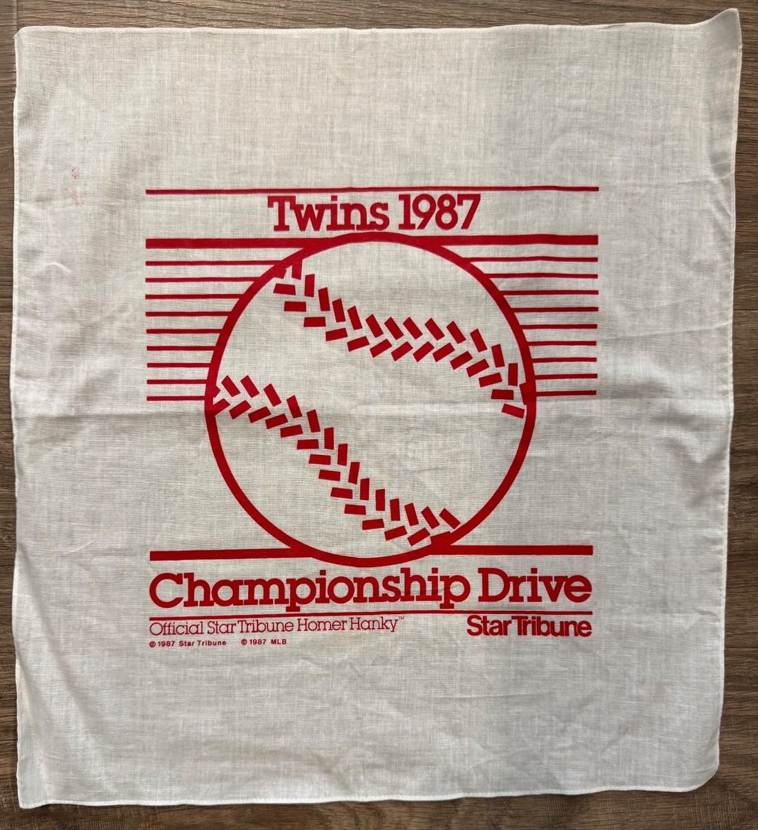USA製！【Hanes】MLB ツインズ ワールドシリーズチャンピオン 1987