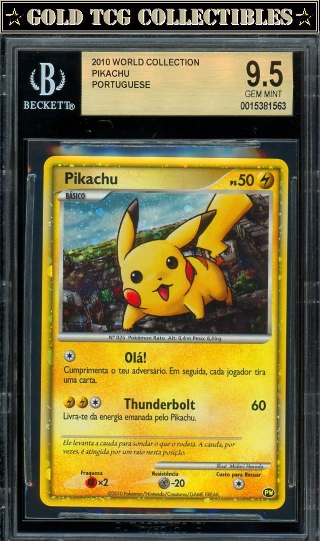英版ピカチュウ PokeTour1999プロモ - BGS GEM-MT9.5 英版ピカチュウ