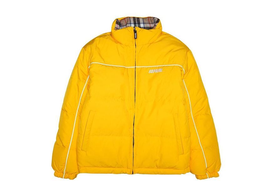 Supreme Reversible Puffer Jacket Yellow | eBay