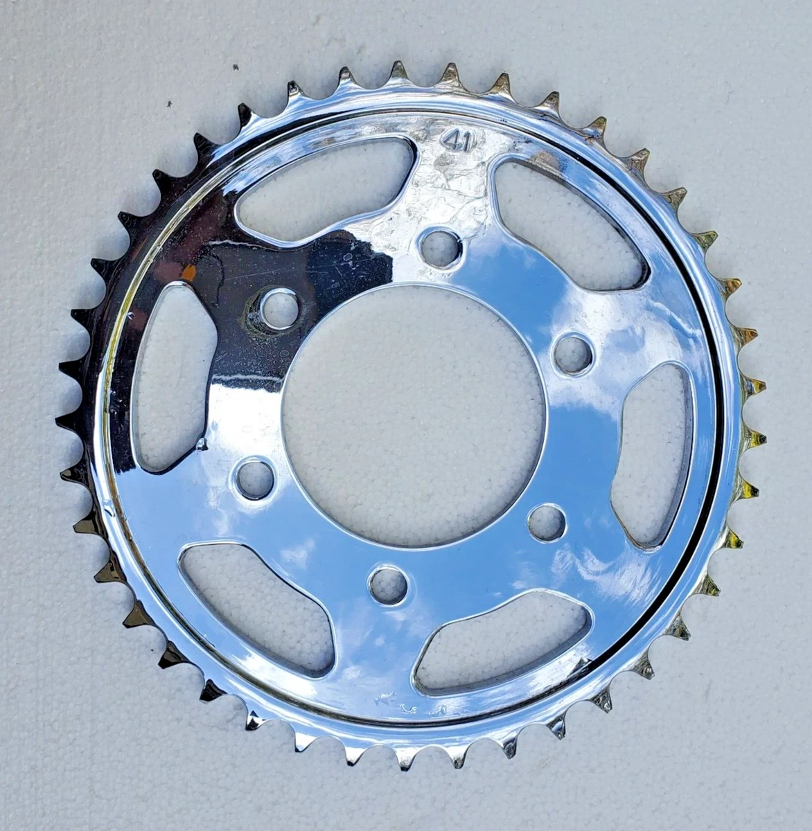 Chrome Steel Sprocket - 41T For 2000-06 Kawasaki ZX12R Ninja