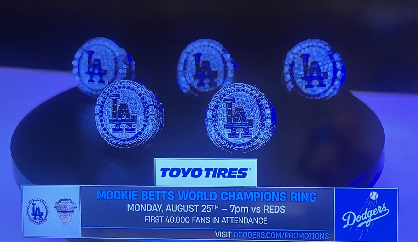 Mookie Betts 2024 World Series Player Champions Ring 2025 SGA LA