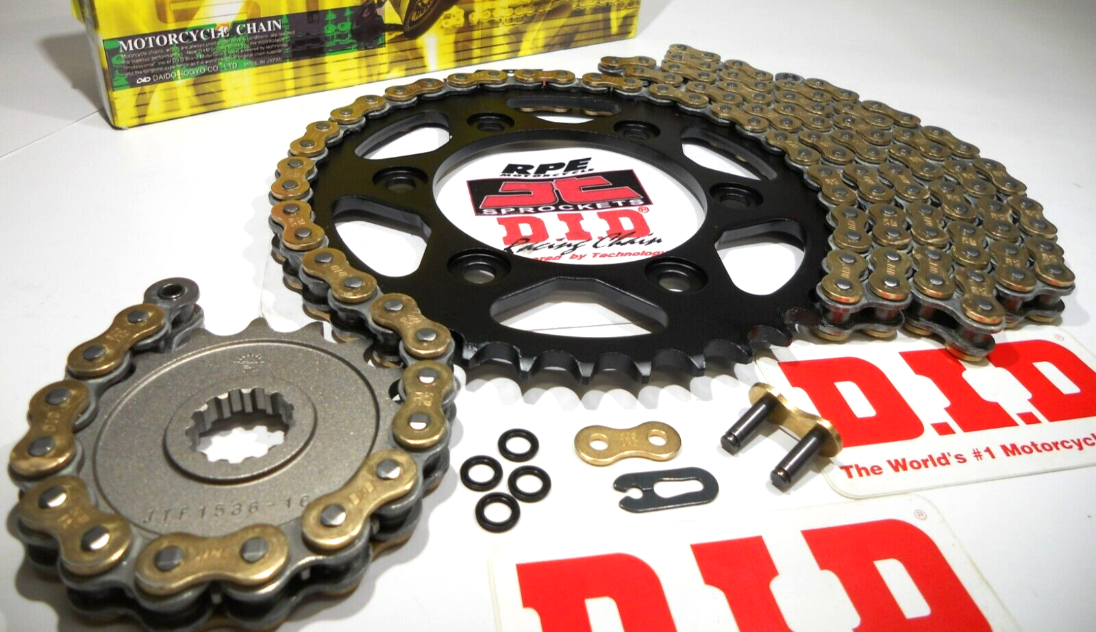 2019-2025 KAWASAKI ZX-6R ZX636 DID VX3 GOLD 520 OEM CHAIN AND