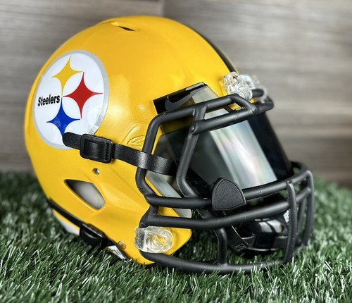 Pittsburgh Steelers Custom Full Size Football Helmet Adult Riddell