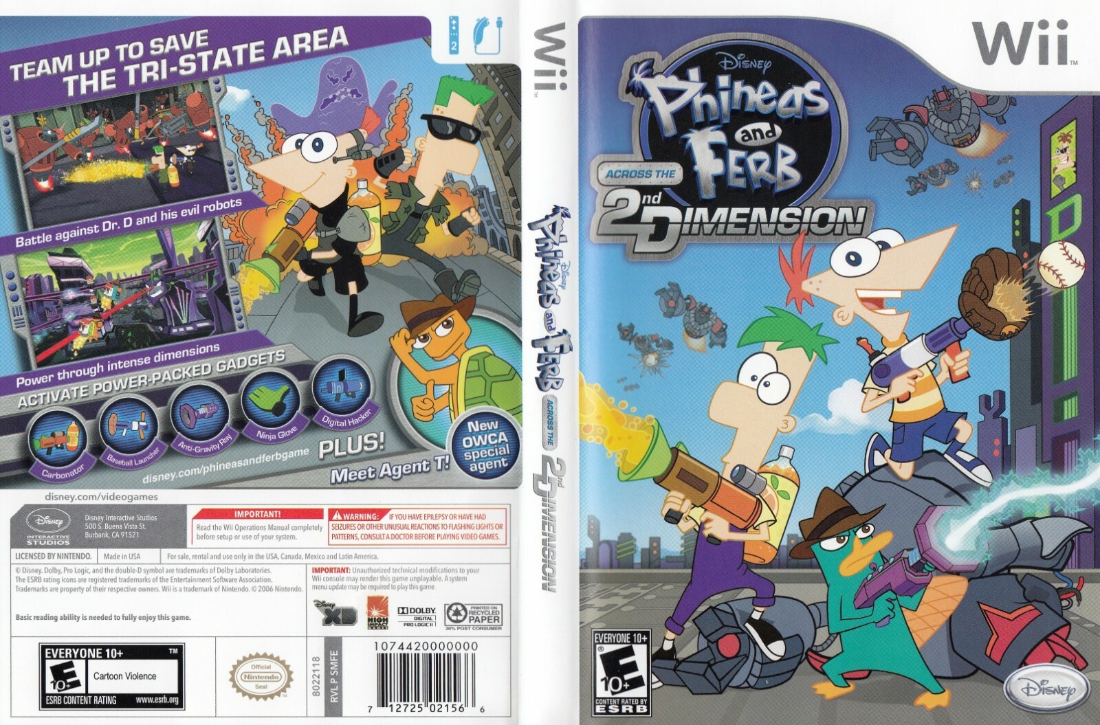 Phineas and Ferb: Across the 2nd Dimension (Nintendo Wii, 2011