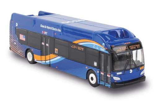 MTA NEW FLYER XCELSIOR TRANSIT ELECTRIC HYBRID BUS 1/87 scale
