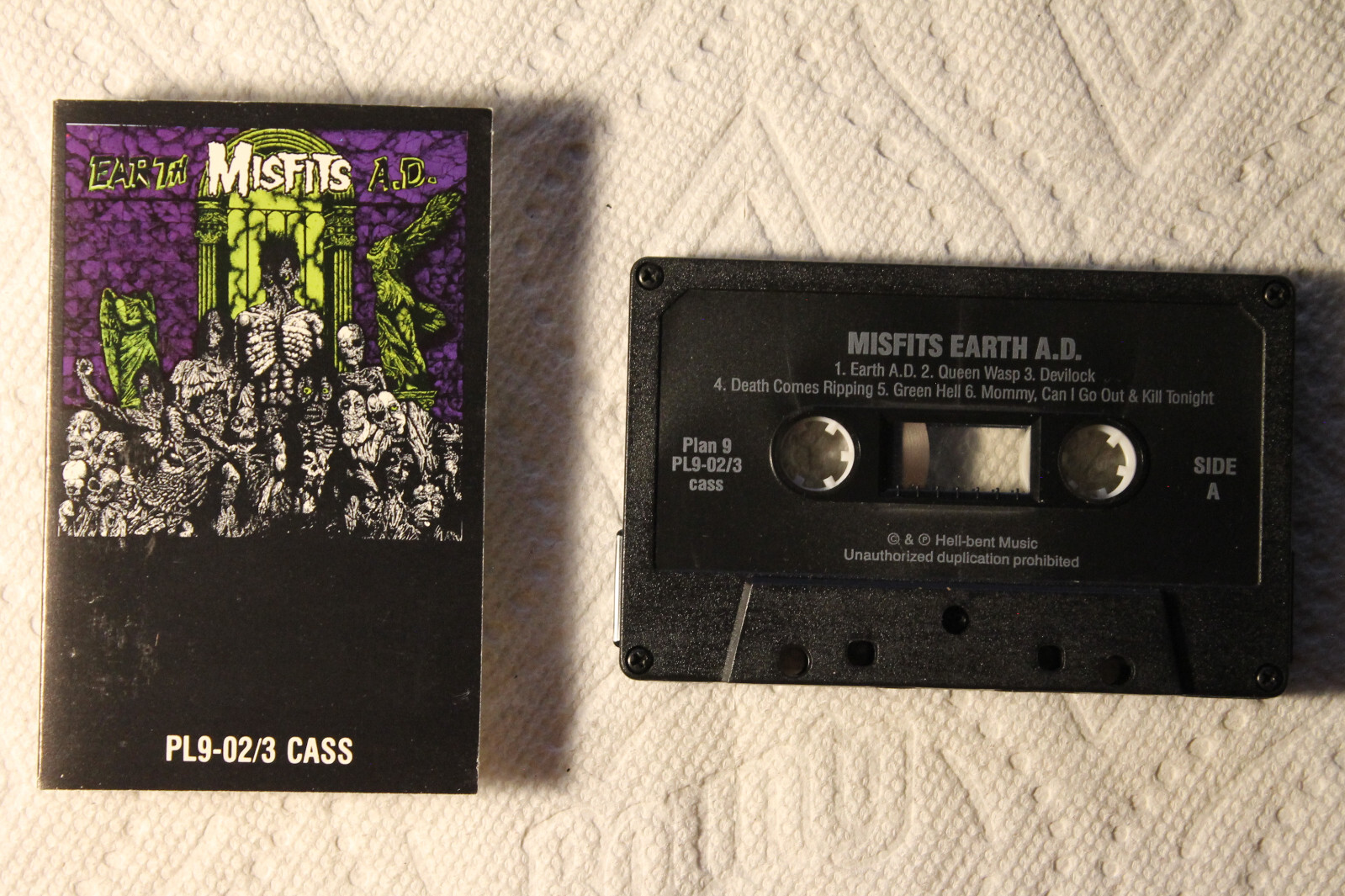 Misfits - Earth A.D. US Plan 9 / Caroline cassette HC PUNK Danzig