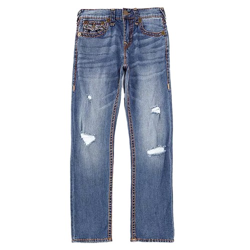 True Religion Jeans Jackson Men 34x30 Straight Light Wash