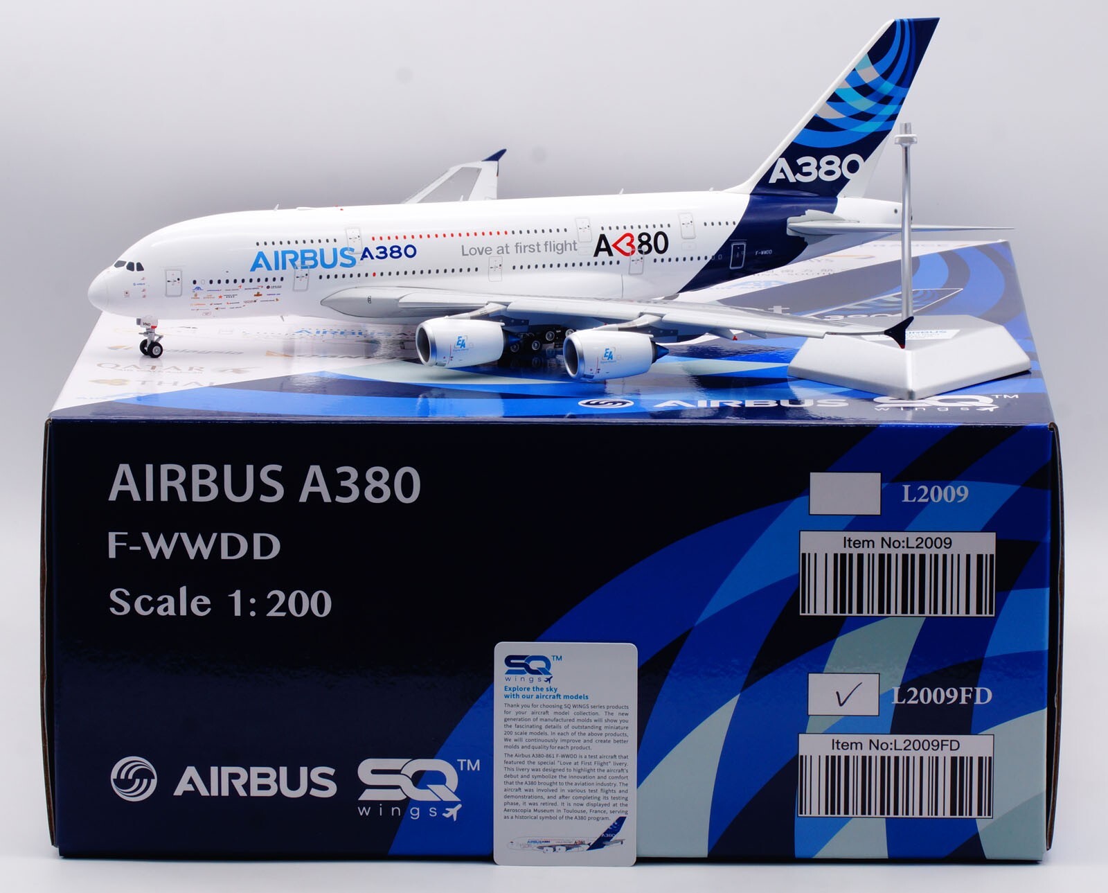 美品]JC Wings A380初号機 1/200 ハウスカラー ダイキャスト 美品]JC