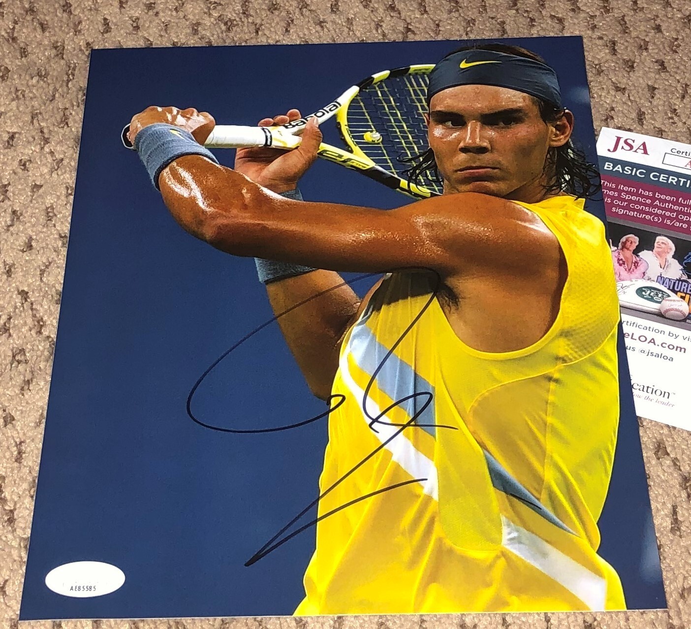 RAFAEL NADAL SIGNED 8X10 PHOTO JSA AUTOGRAPH TENNIS AUTO