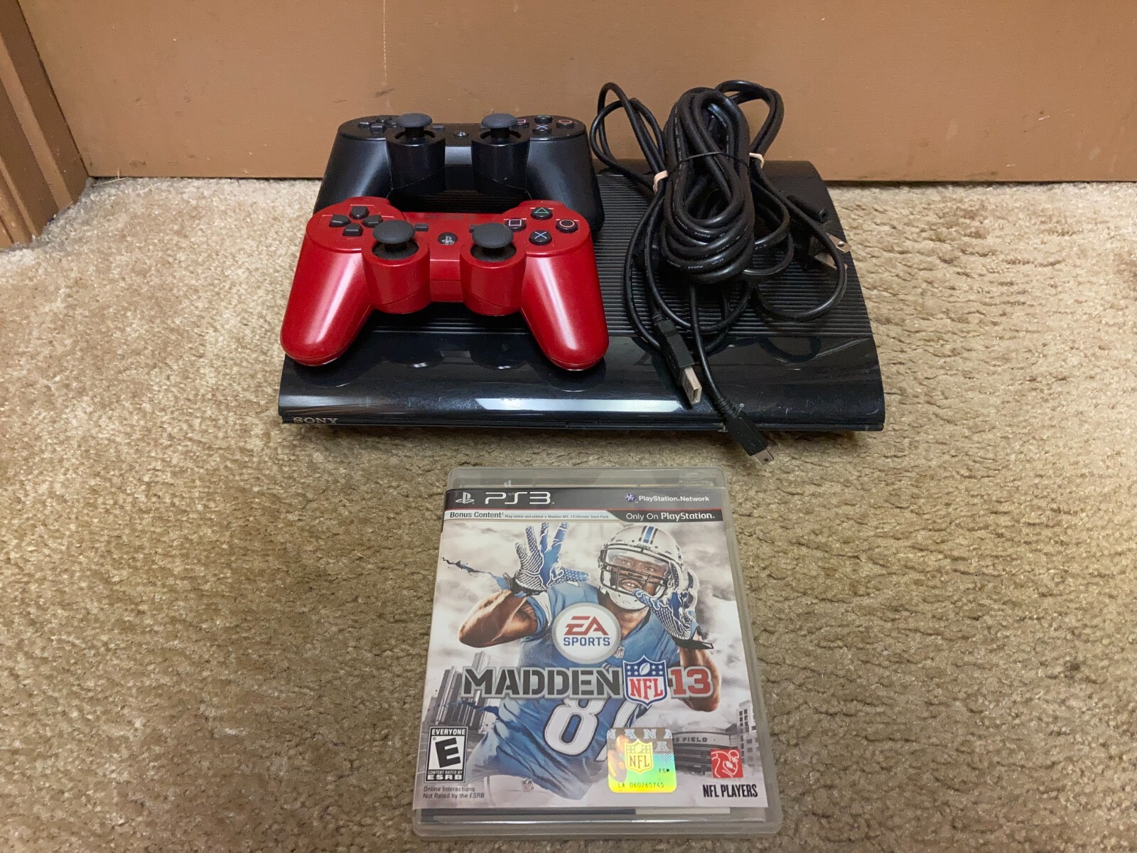Sony PlayStation 3 PS3 CECH-4201C Super Slim 500GB Black Console