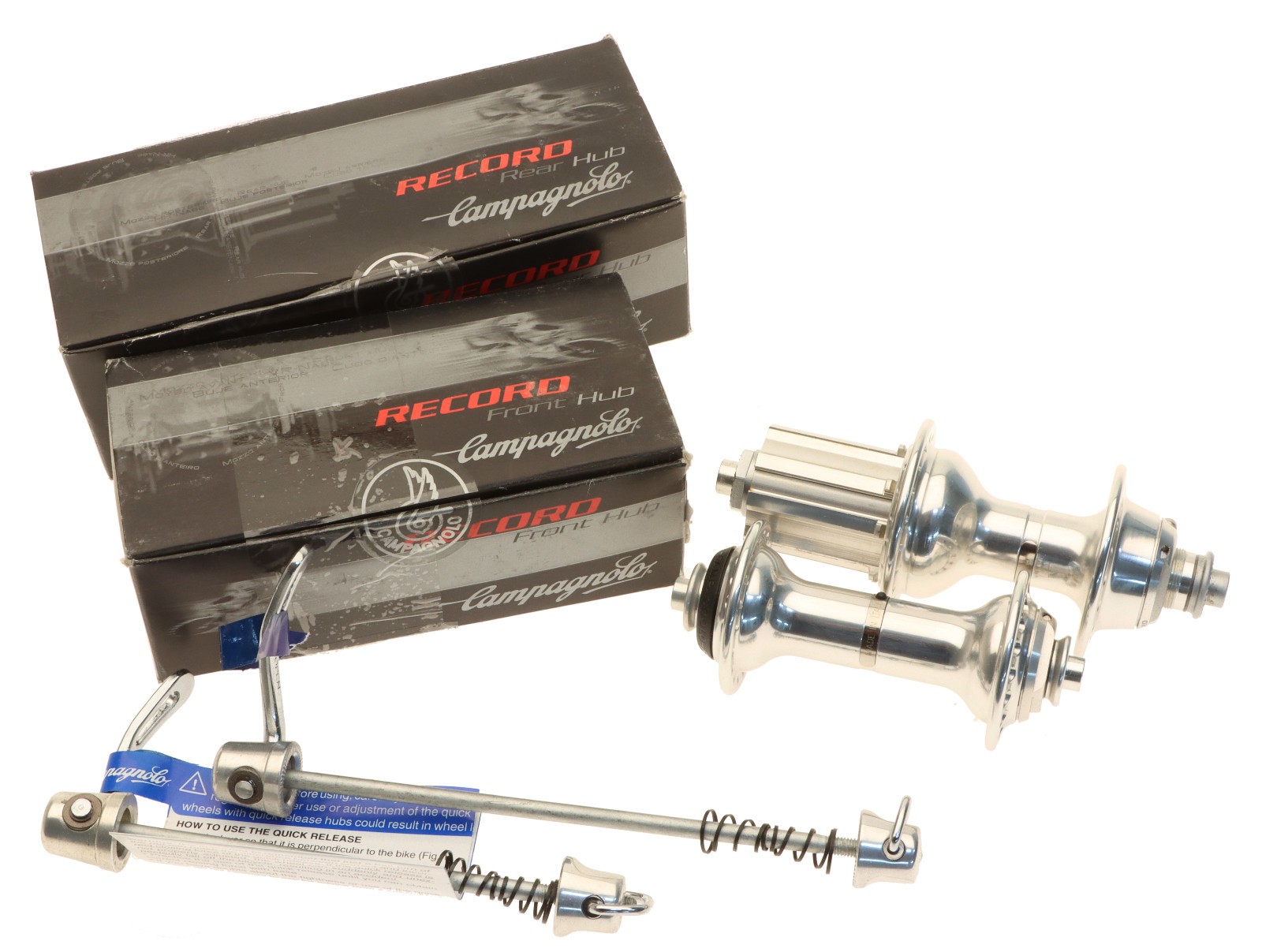 Campagnolo Record 36h Hubset 9/10s Speed Alloy Freehub 100mm 130mm