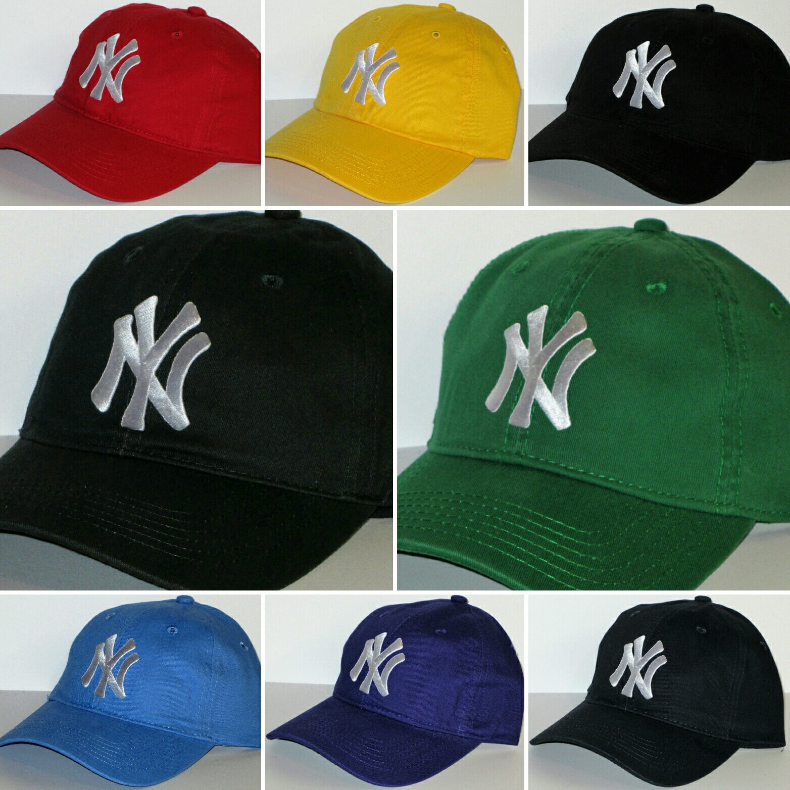 New York Yankees Polo Style Cap ~Hat ✨CLASSIC MLB PATCH/LOGO ✨8