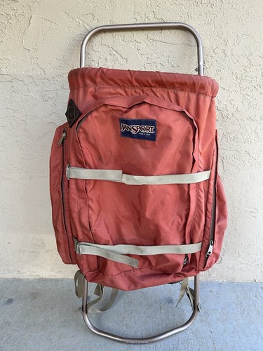 Vintage 80s Jansport External Frame Hiking Backpack Hip Wings Made