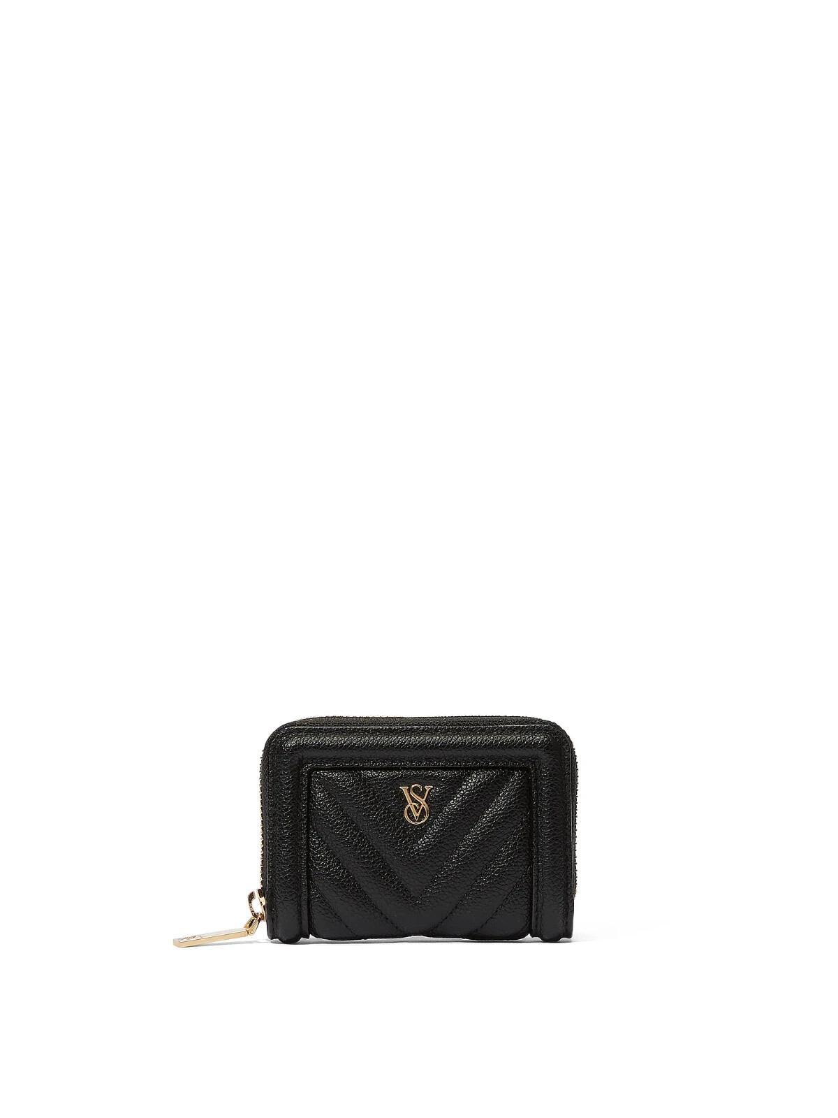 Victoria's Secret Small Zip Around Black Wallet | eBay