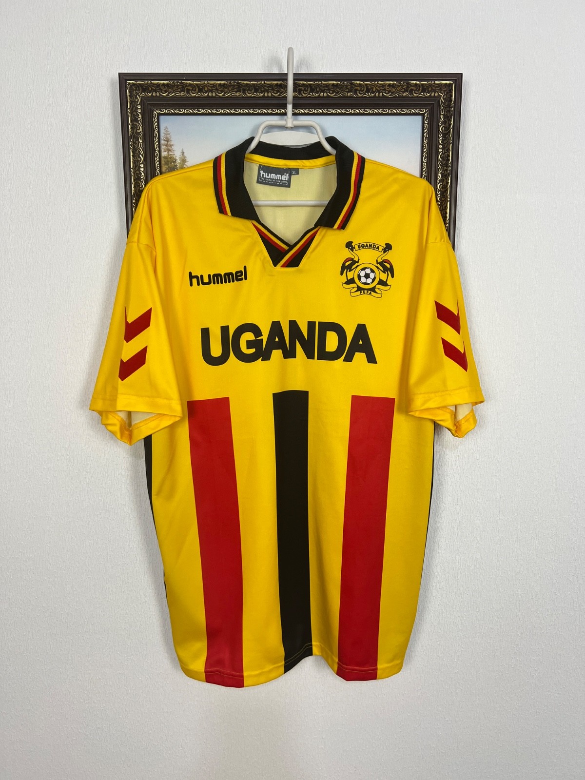Uganda Home football shirt 2005 Soccer Hummel Jersey Mens Trikot