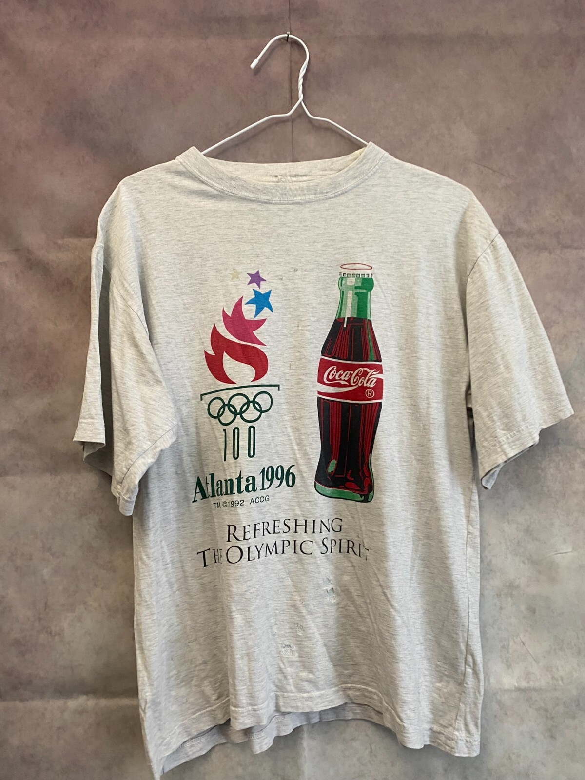 Coca-Cola 1998 OLYMPIC DAY RUN Tシャツ L Coca-Cola 1998 OLYMPIC