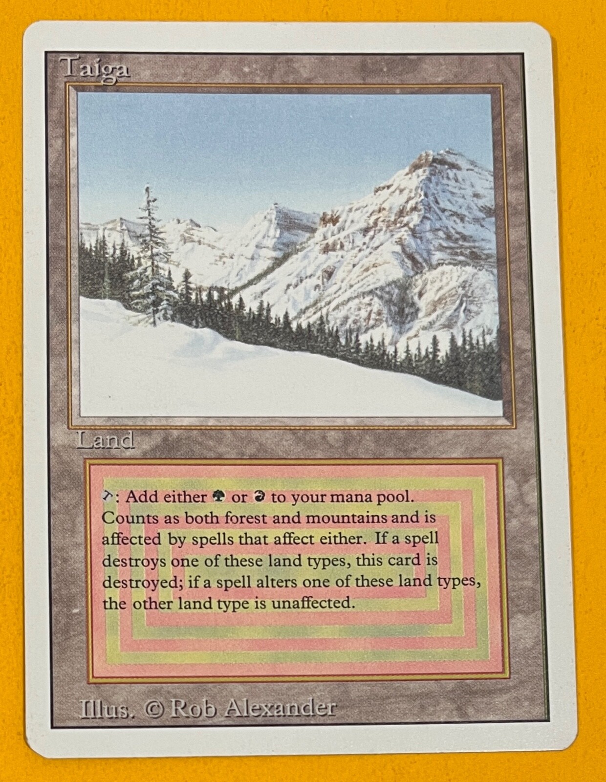 Taiga mtg デュアルランド 英語 MTG Taiga 英語版