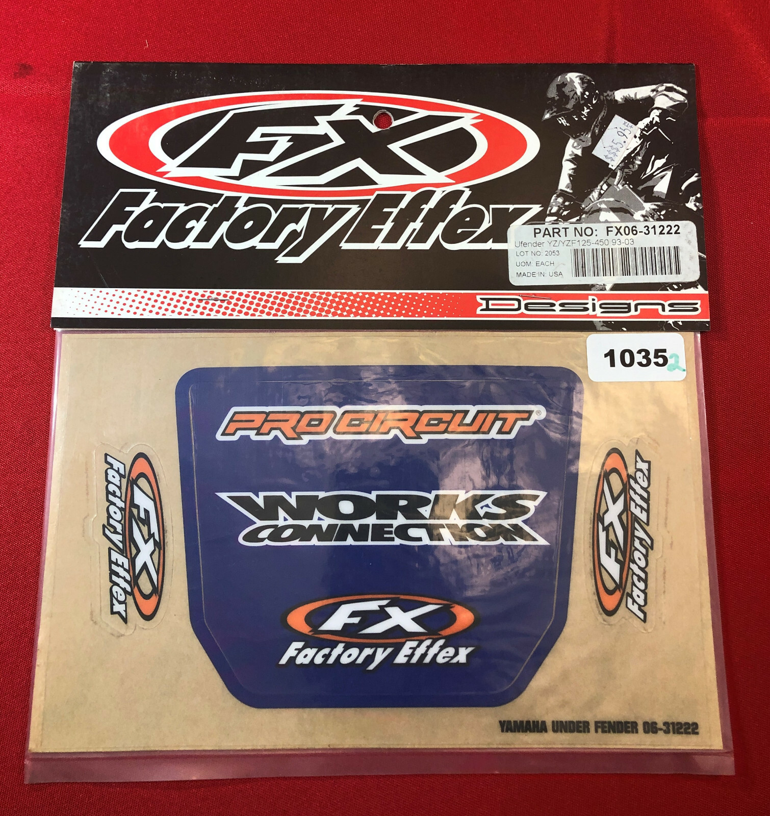 NOS Factory Effex FX06-31222 Yamaha YZ/YZF125-450 93-03 | eBay