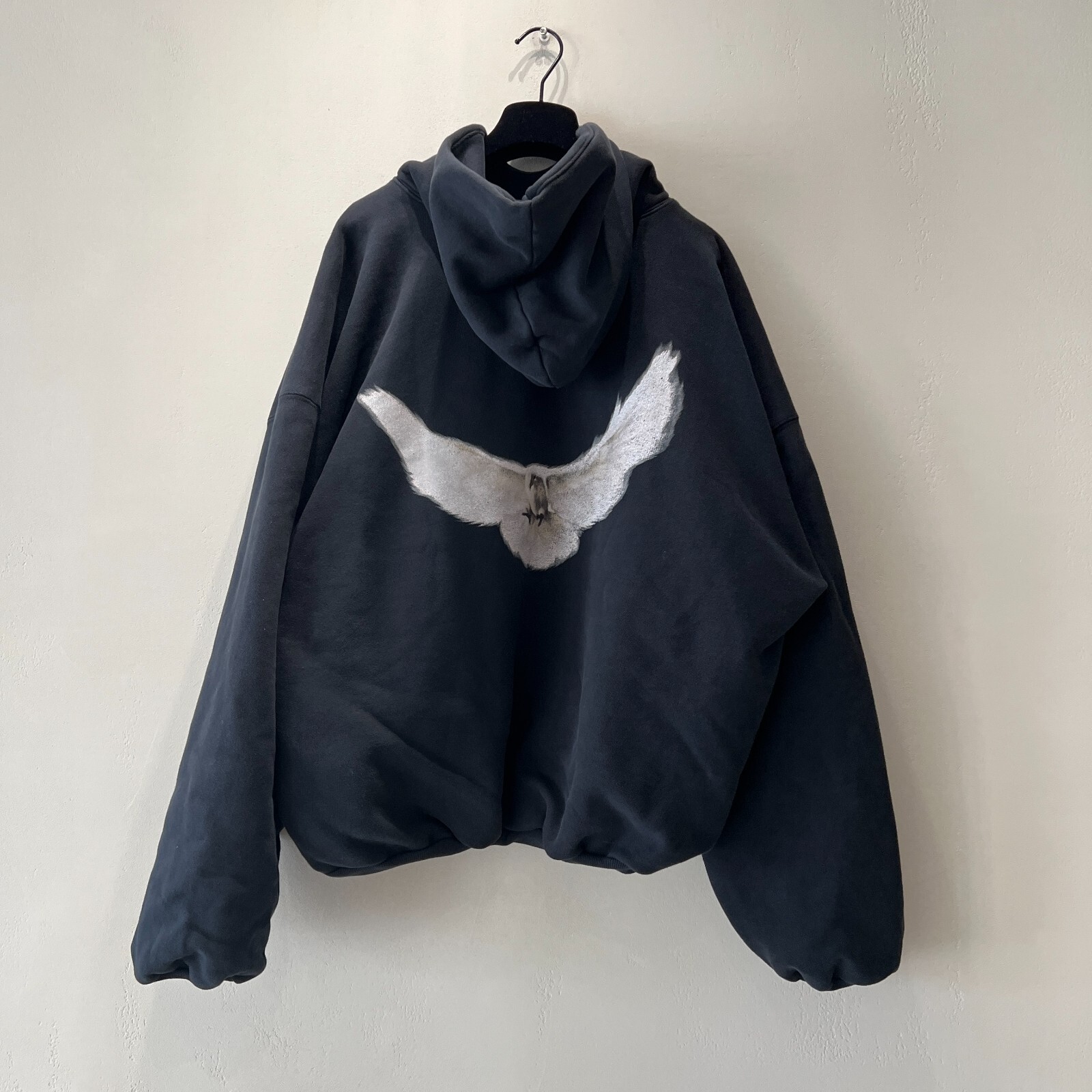 Yeezy Gap Engineered By Balenciaga Dove Hoodie Washed Black 472996