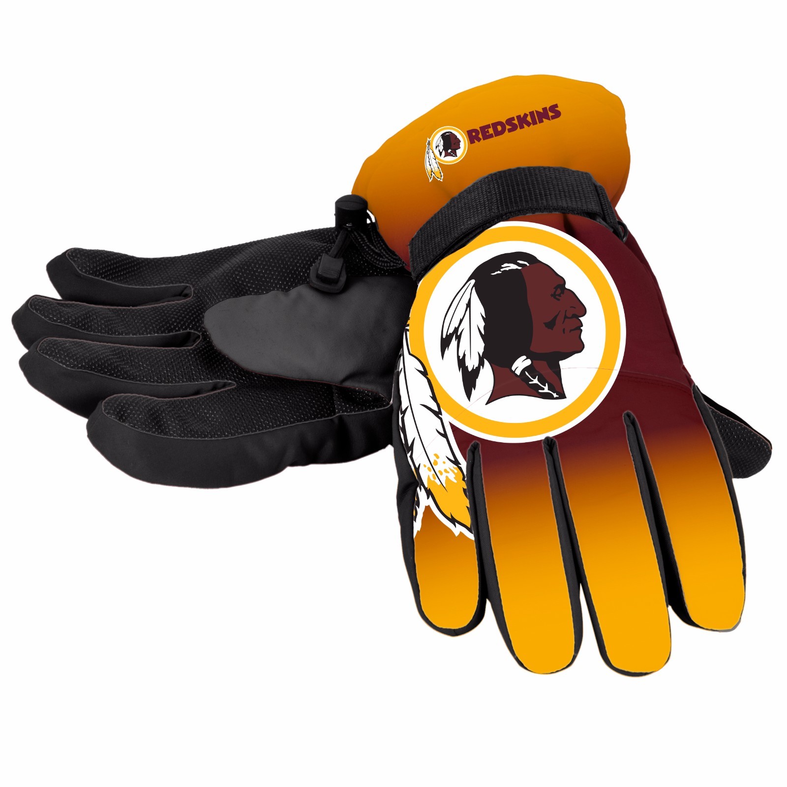 Washington Redskins Gloves Big Logo Gradient Insulated Winter