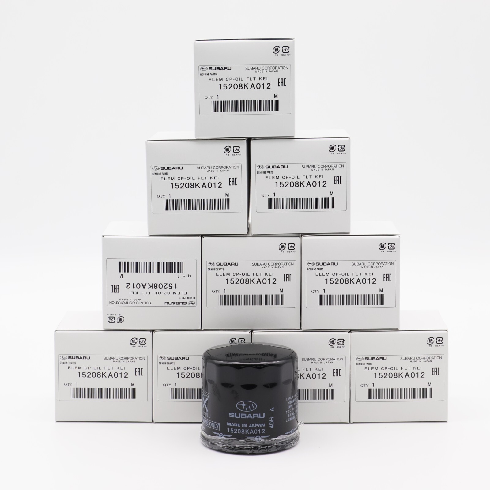 Subaru Genuine Tokyo Roki Made in Japan Oil Filter 10pcs/set 15208