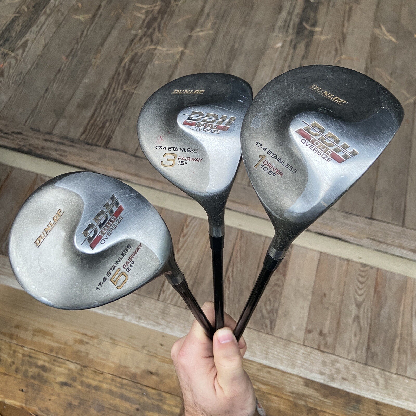 Dunlop DDH Tour Oversize 10.5° Driver 15° 3 21° 5 Woods 17-4 45