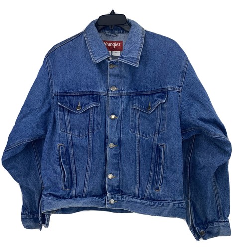 Vintage Wrangler Hero Men's Size Large Jean Jacket 622814-WA Denim