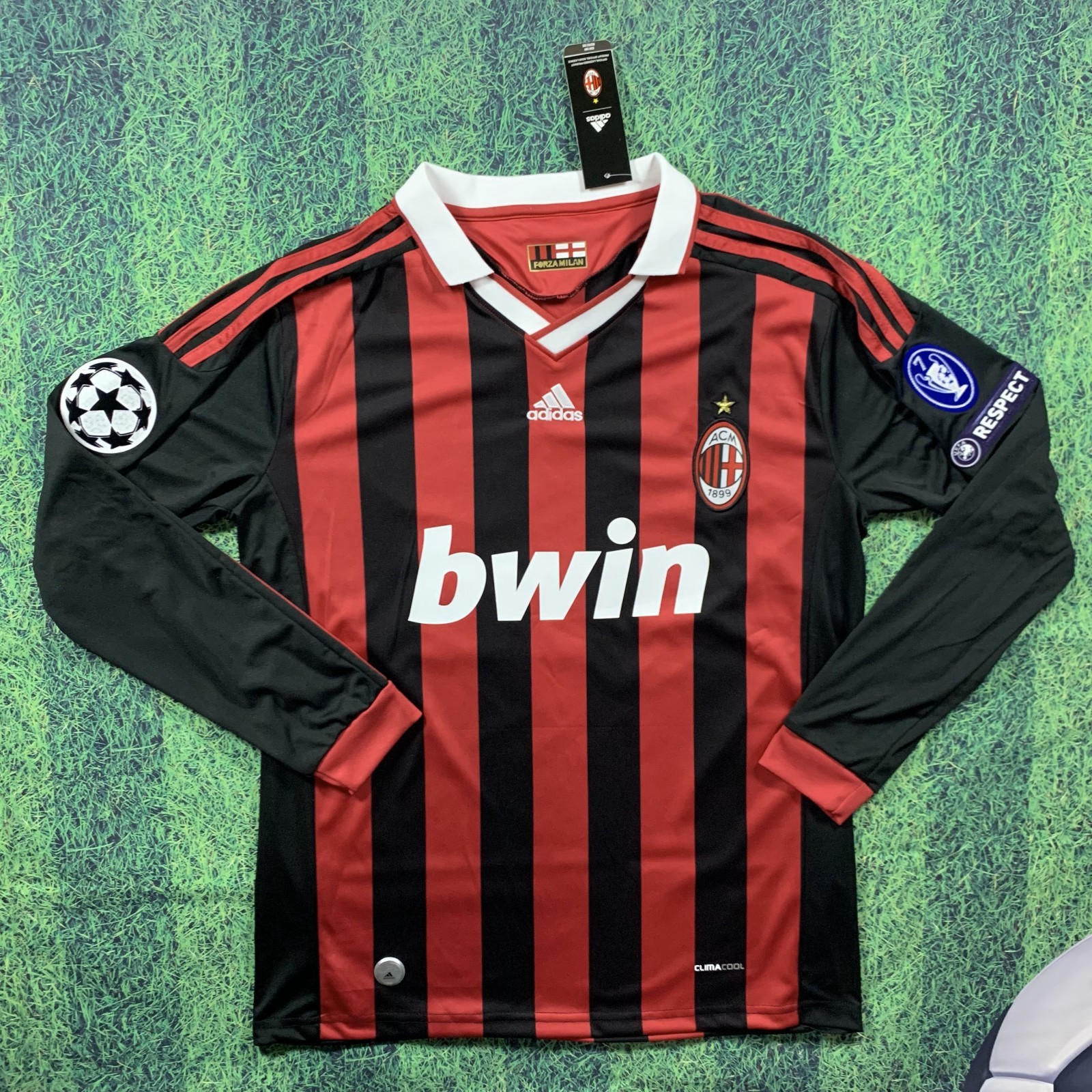 Pirlo #21 AC Milan 2009/2010 Long Sleeve Home Jersey | Retro Men's