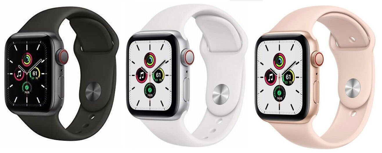 Apple Watch SE 1st Gen 40mm 44mm (GPS + Cellular) Unlocked Smart