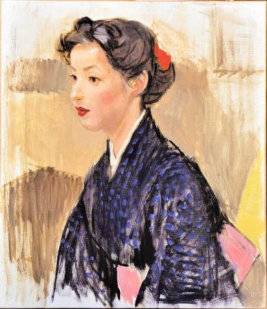 八千草薫さんの内面描く 小磯良平の油彩画「婦人像」 | おでかけ