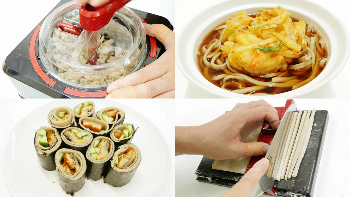 誰でも本格そばが打ちまくれる「そば打ち名人」でせいろ蕎麦や蕎麦