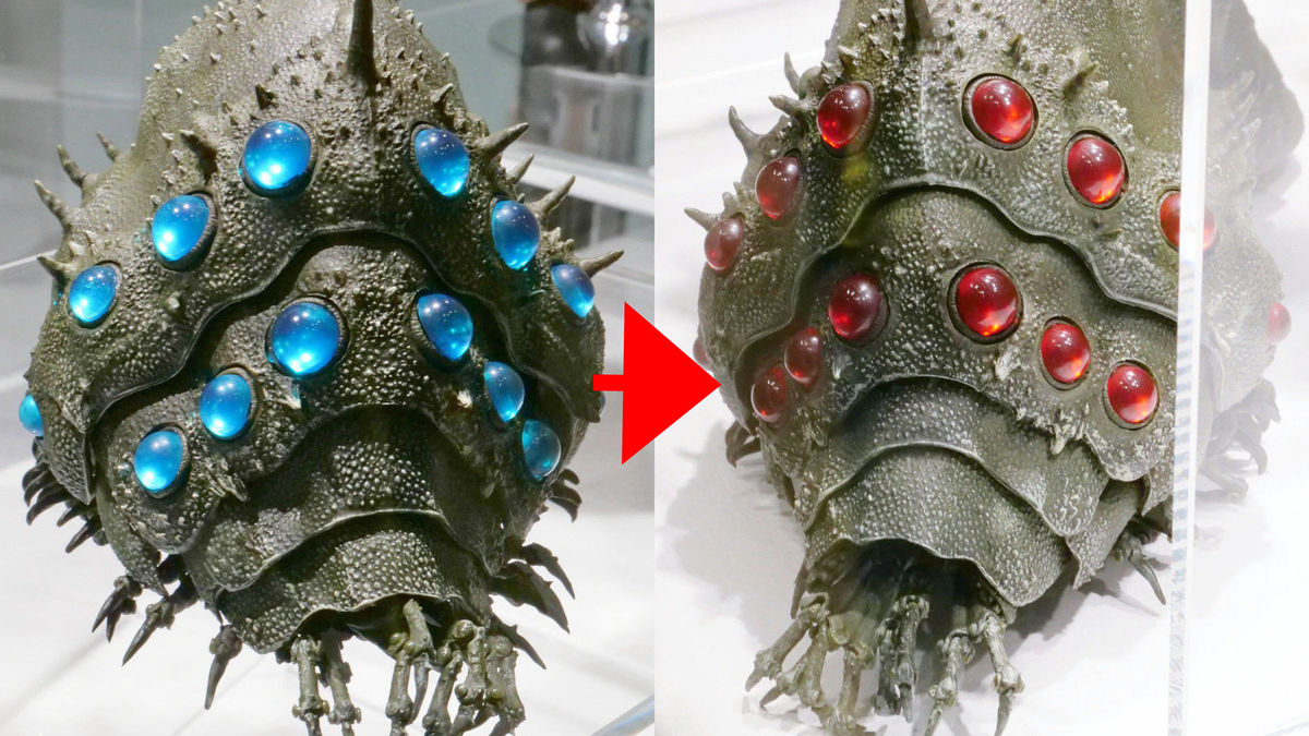 ナウシカ「王蟲」フィギュアが登場、眼が「攻撃色」に変化するギミック
