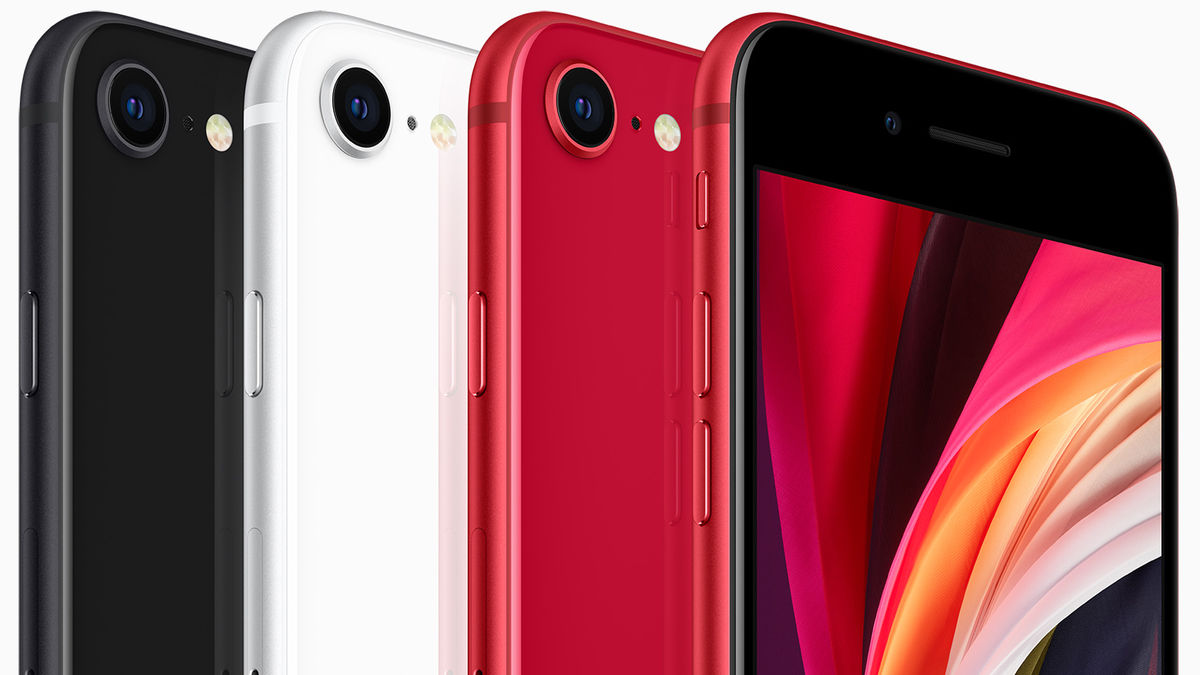 iPhone SE （第二世代）赤 画面割れ 動作確認済み iPhone SE （第二