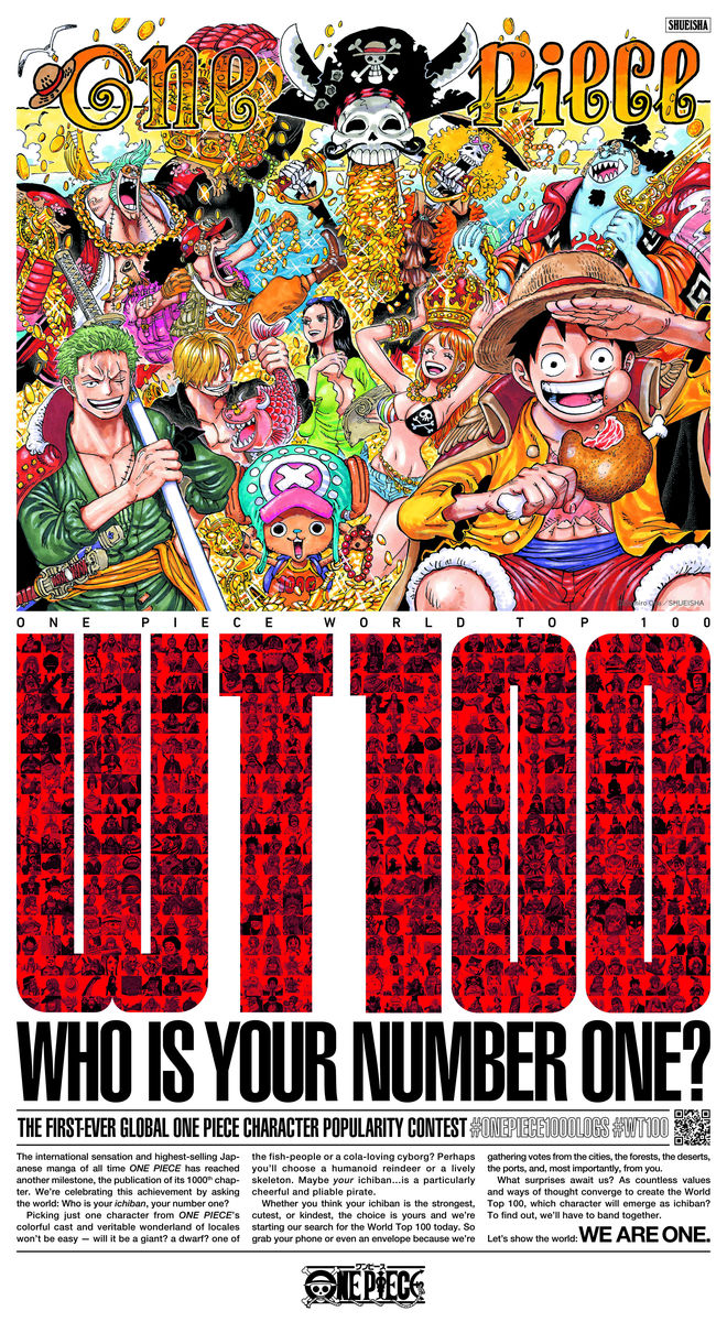 ONE PIECE」が連載1000話を達成、第1回世界人気投票などの記念企画が