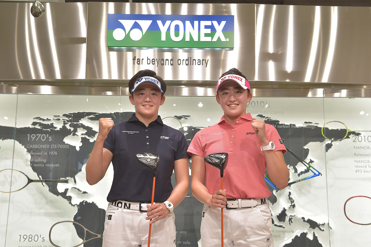 YONEX ホワイトキャップ サイン入り 岩井姉妹Twin ヨネックス ゴルフ