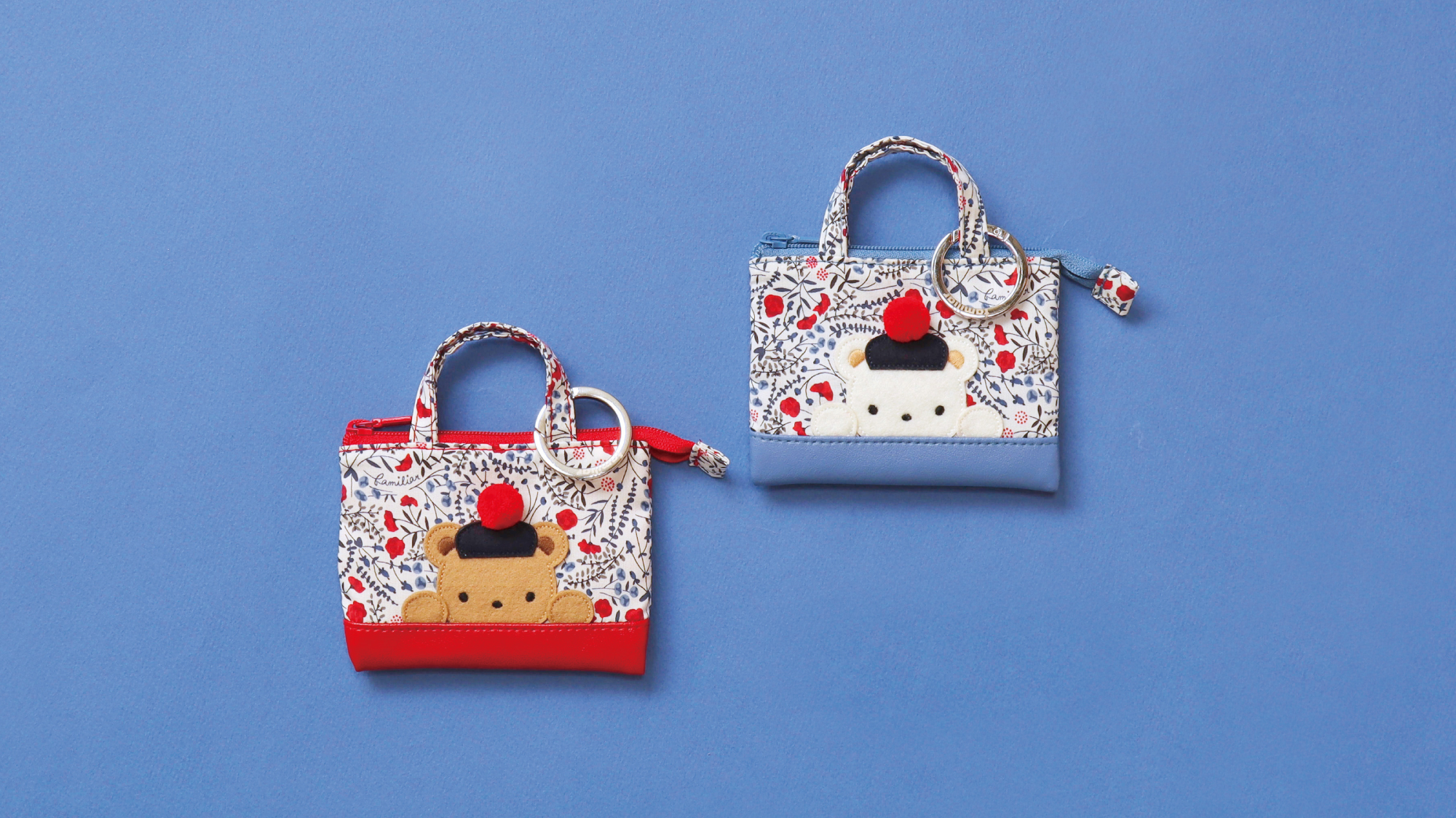 大人気ミニバッグチャームシリーズに トリコロールリバティ柄が新登場