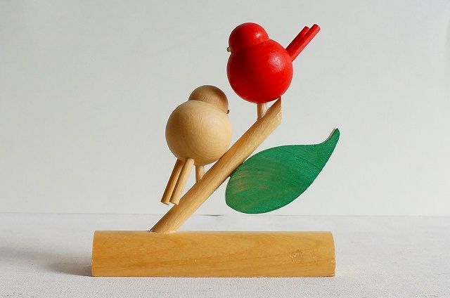 aarikka アーリッカ 小鳥の止まり木 オブジェ（ミニ）ヴィンテージ