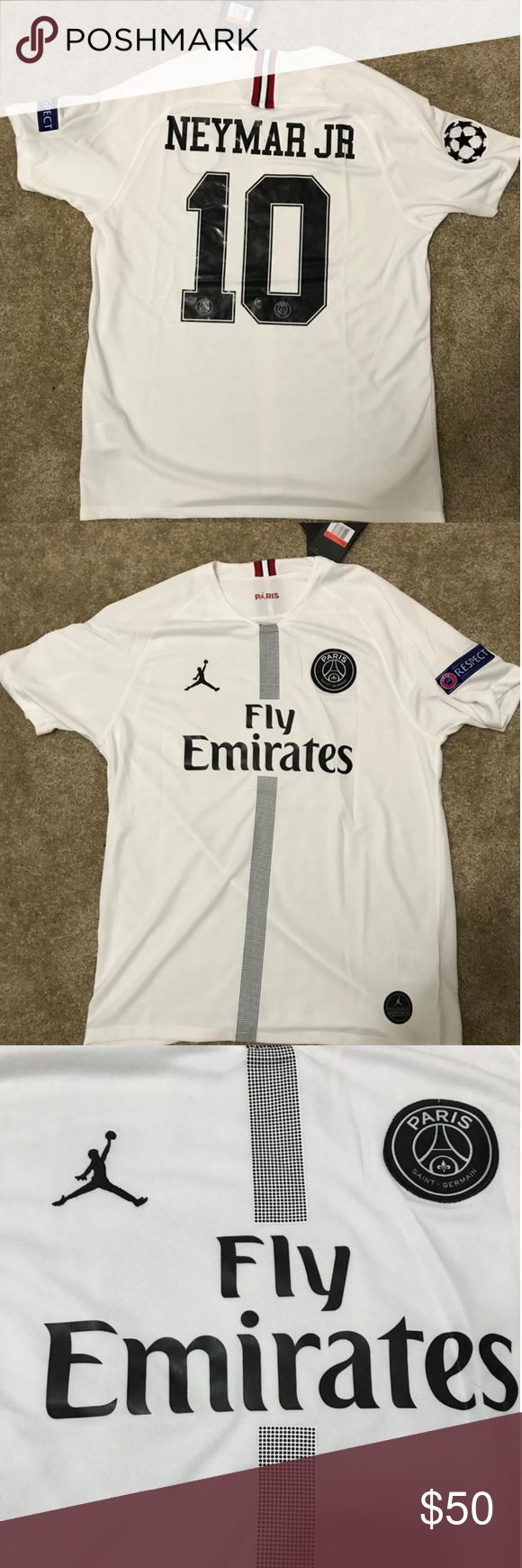 Neymar 18-19 パリ・サンジェルマン NEYMAR JR 長袖 シャツ 10 Jr