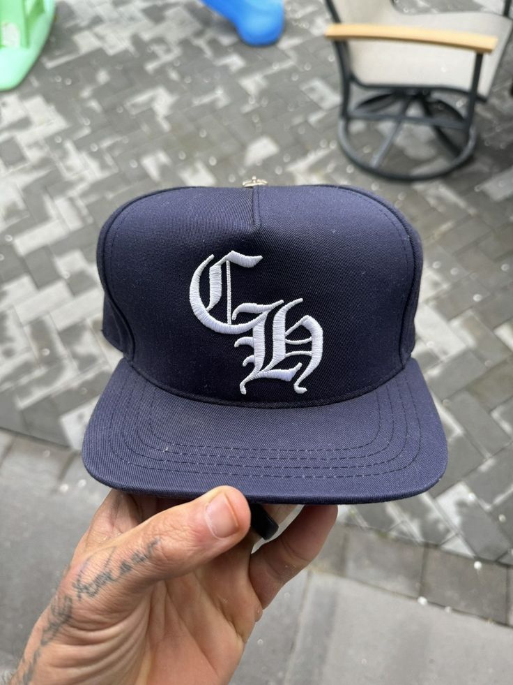 Chrome Hearts Baseball Hat Navy SnapBack