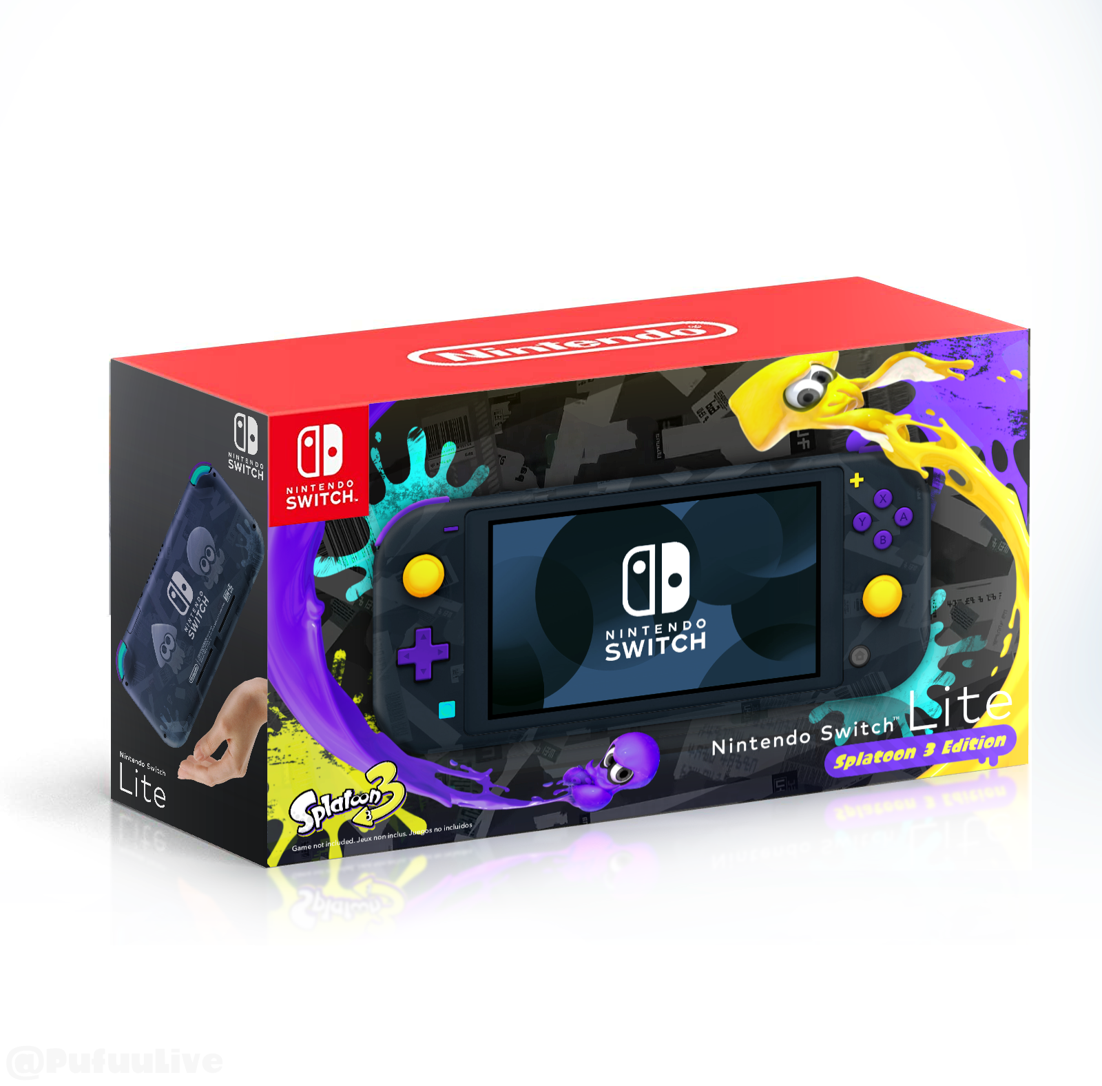 Splatoon 3 Edition Switch Lite Concept, thoughts? : r/splatoon