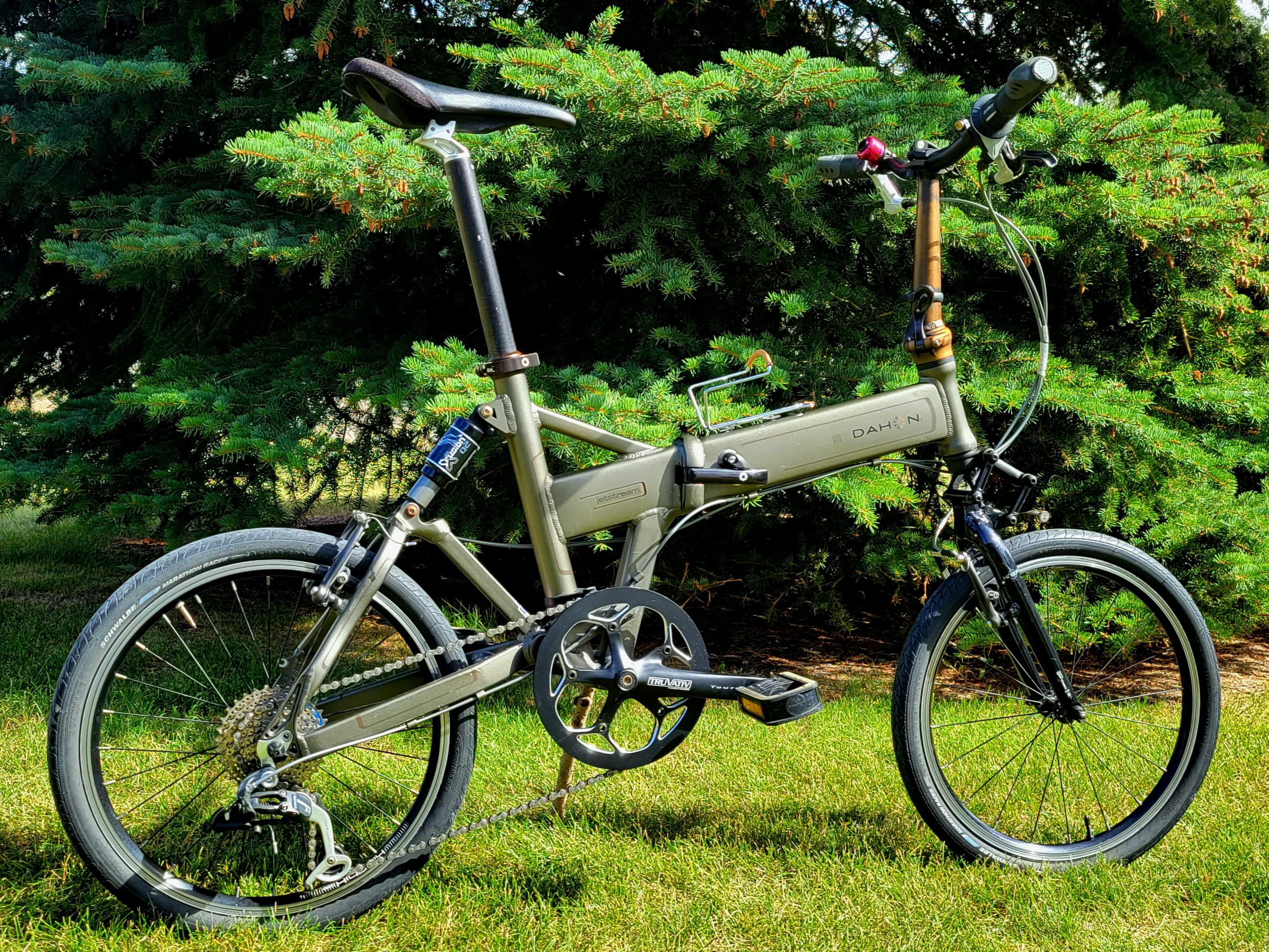 古いDahon Jetstreamが戻ってきた。綺麗にして、整備もしたんだ。この