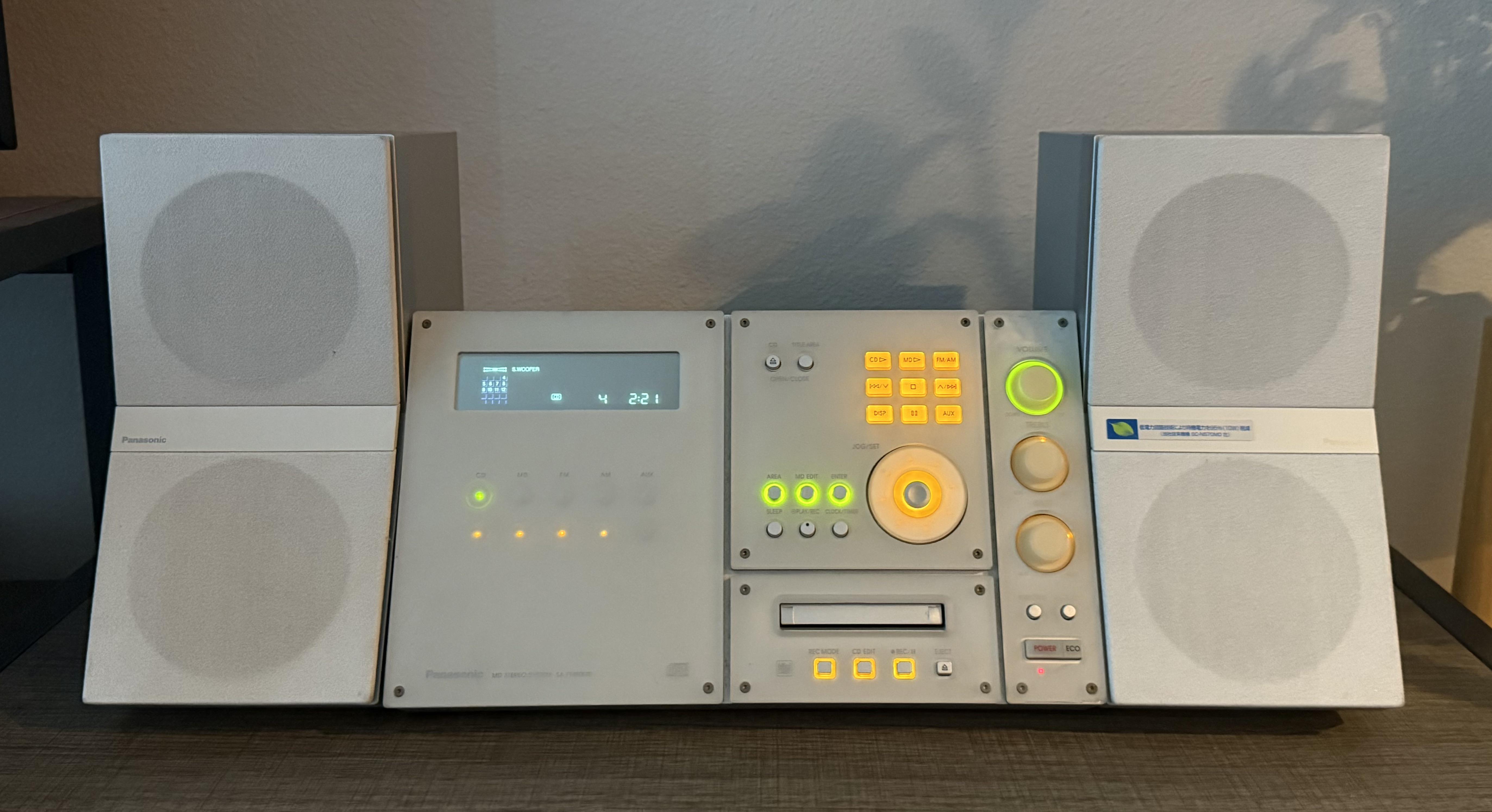 Panasonic SA-PM50MD thrifted! : r/minidisc