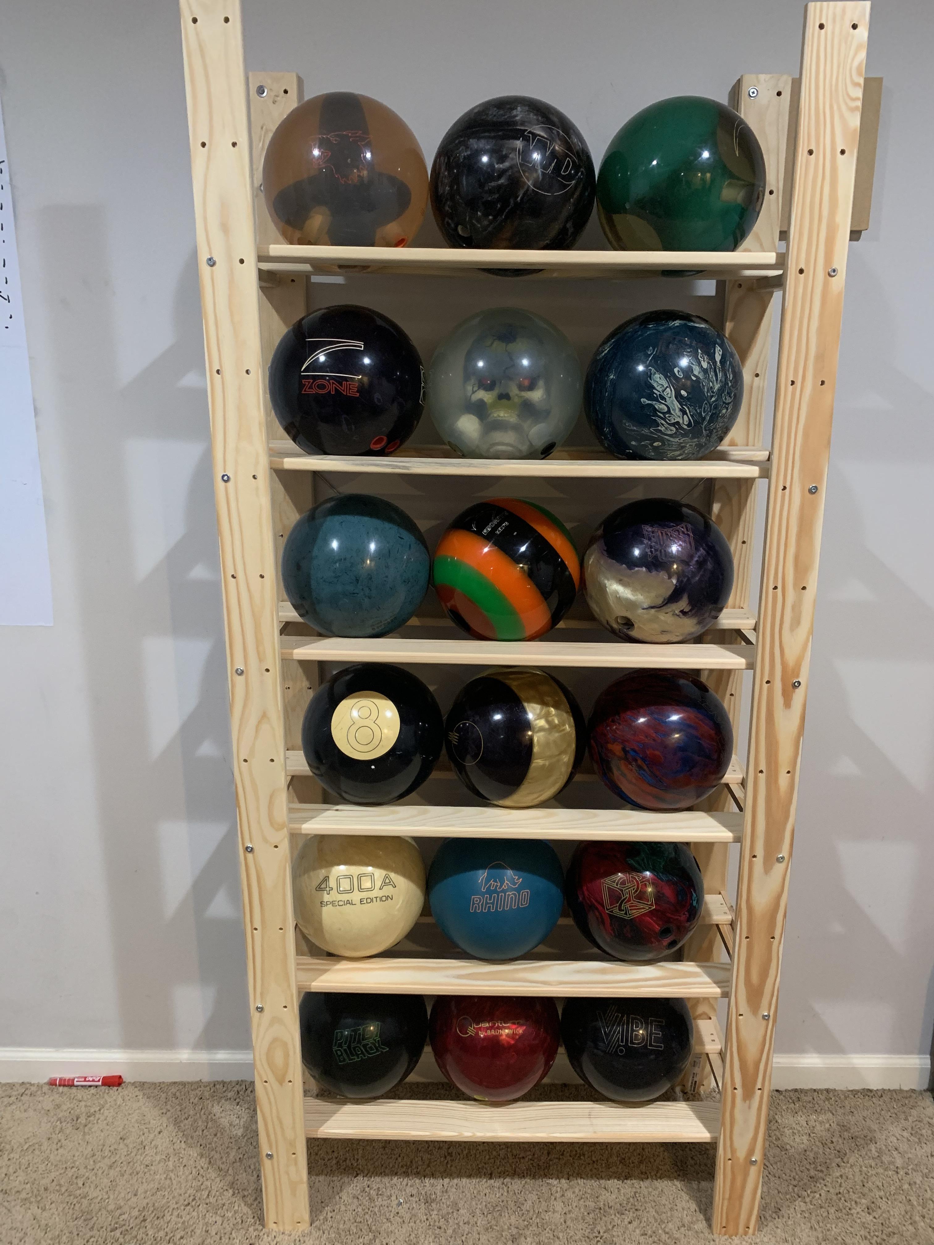 俺の$40 IKEAボーリングボールラック : r/Bowling
