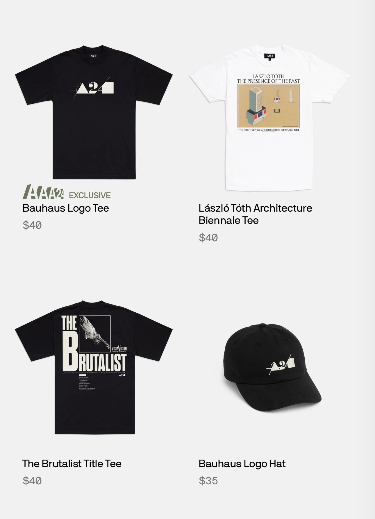 ブルータリストマーチコレクション、会員限定バウハウスロゴTシャツ