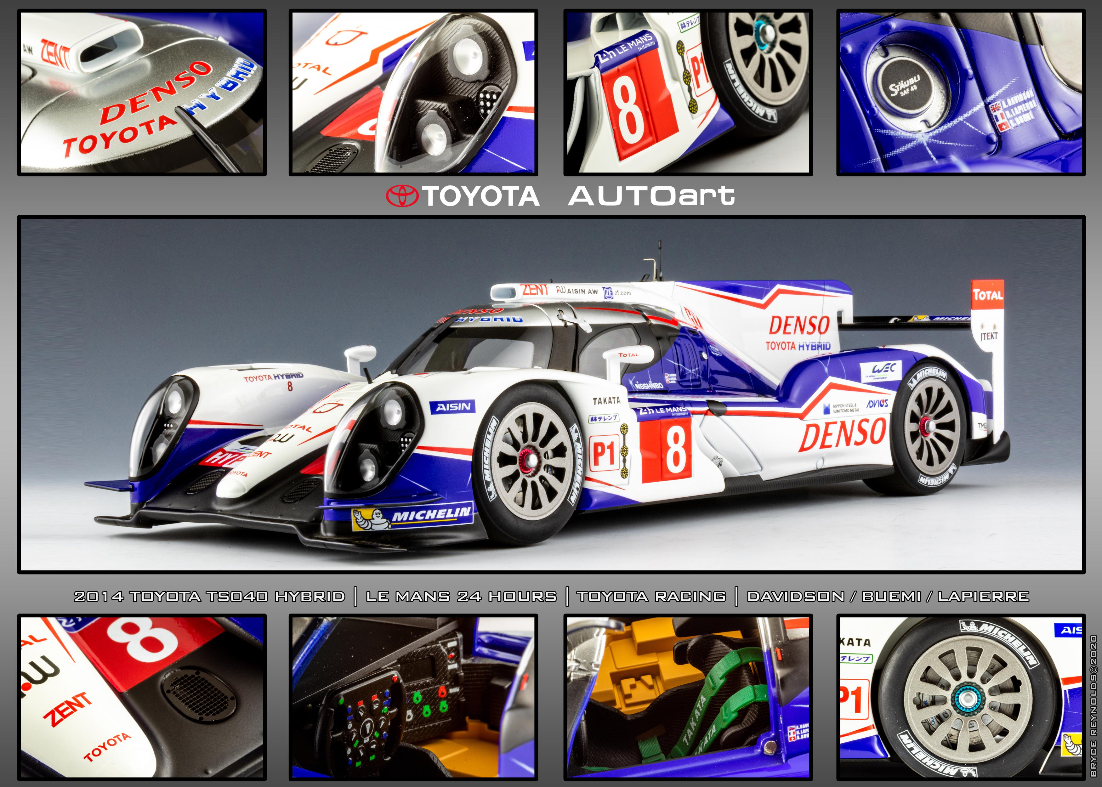 Toyota TS040 Hybrid 2014 Le Mans 24 [1:18] [AUTOart] : r/Diecast
