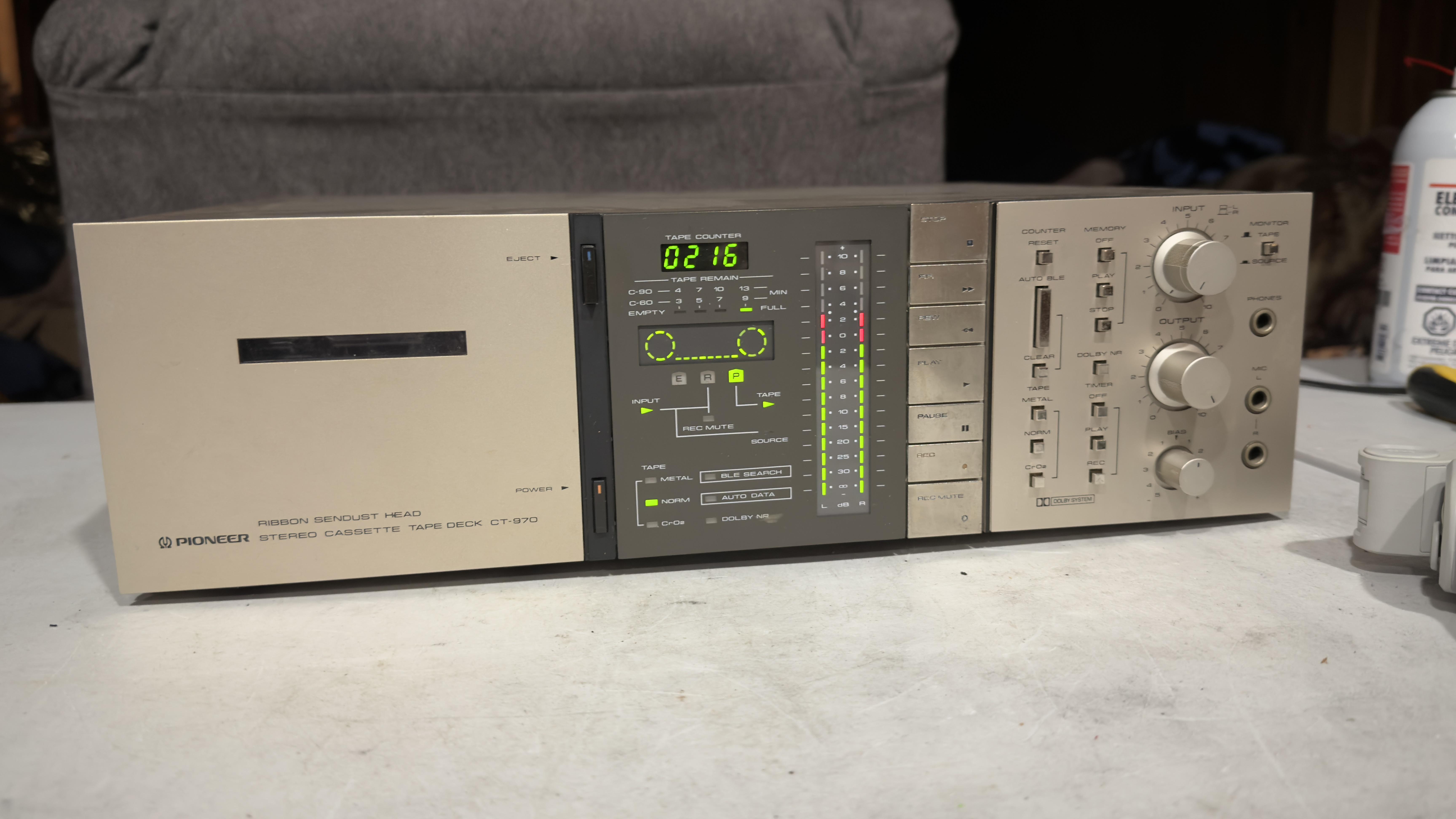 パイオニアCT-970 - 見過ごされたフラッグシップ : r/cassetteculture