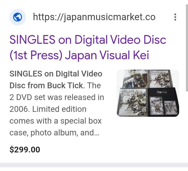 For sale first press buck tick album : r/visualkei