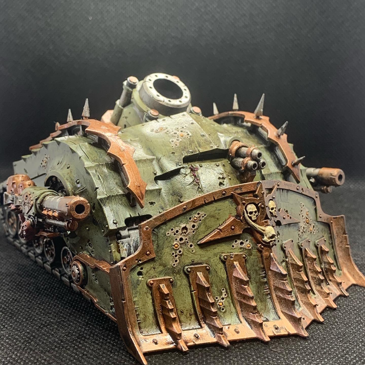 Fixed up and repainted my plagueburst crawler and decided to test