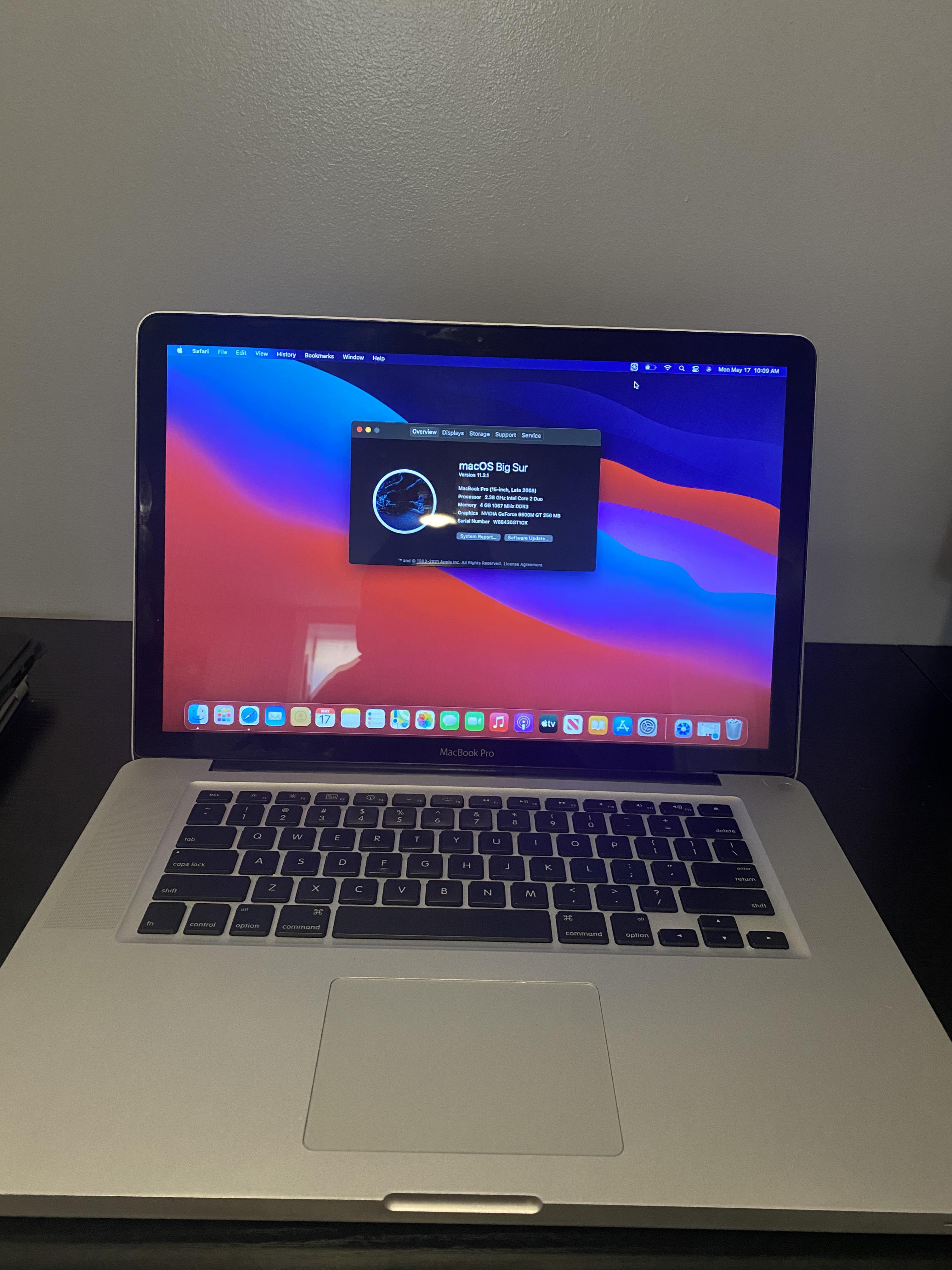 MacBook Pro Late-2008、Big Sur 稼働中 : r/mac